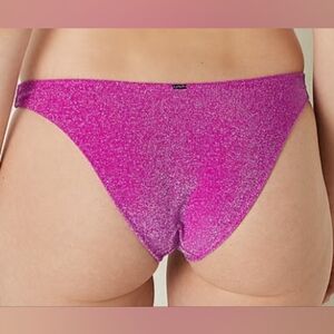 XS S M L XXL VS PINK Swim Shimmer Brazilian Bikini Bottom